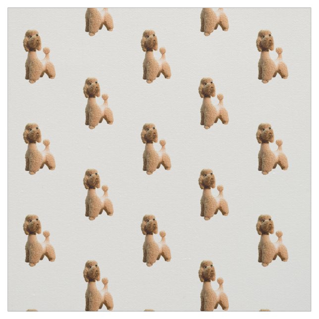 Tissu Rétro caniche rose (Échantillon)