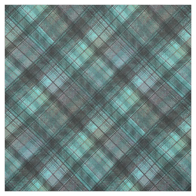 Tissu Rétro classique écossais bleu écossais plaid (Échantillon)