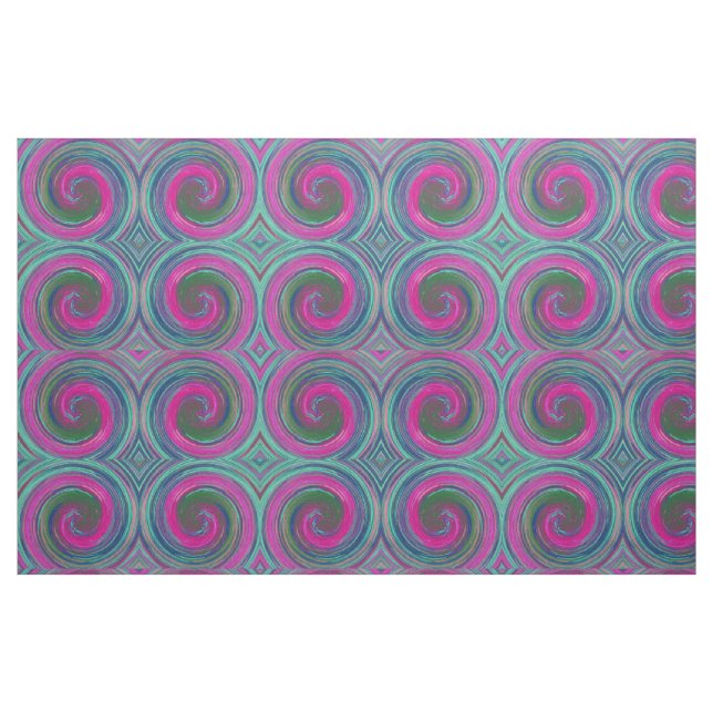 Tissu Retro Couleur Twist Abstrait Art #12 (Fat Quarter)