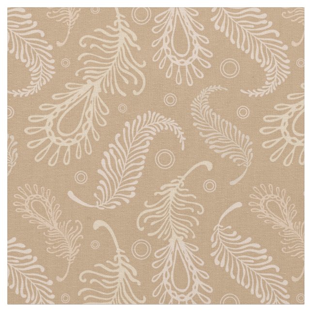 Tissu Rétro-feater-pâle-motif (Fermer)