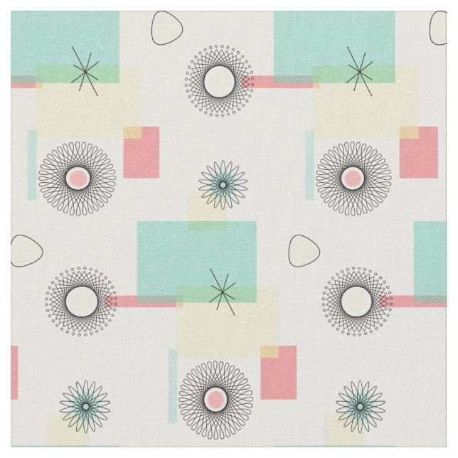 Tissu Retro Geo (Fermer)