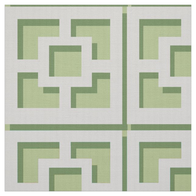 Tissu Retro Green Trellis (Échantillon)
