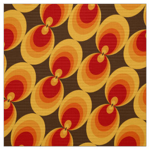 tissu rétro les années 70 des années 60
