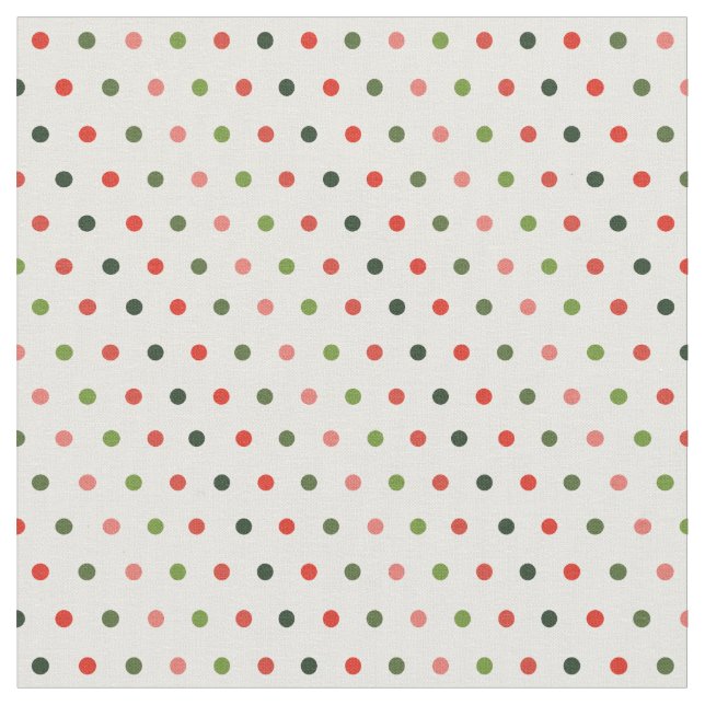 Tissu Rétro minimal des Pois de Noël (Fermer)