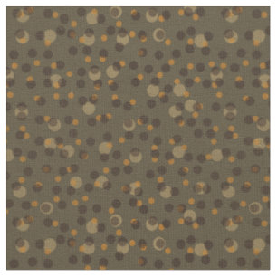 Tissu Retro Mocha Latte 1970s Bubble Dream