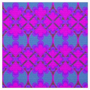 Tissu rétro mod 60s les années 70 motif de tissus fleu