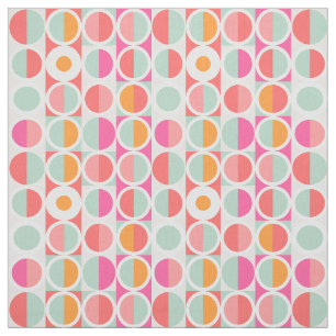 Tissu Rétro motif de cercle de roses indien