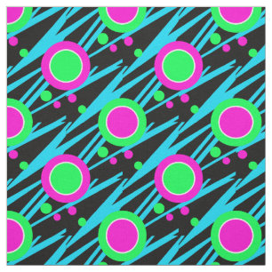 Tissu Rétro motif de point abstrait de polka