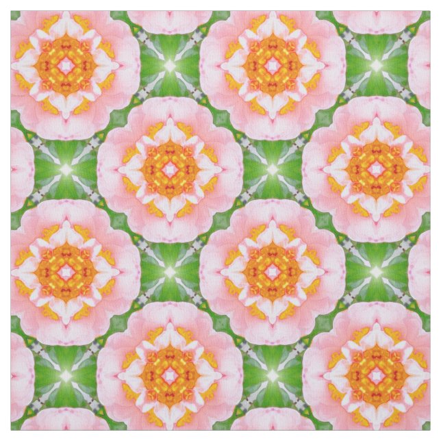 Tissu rétro motif floral (Échantillon)