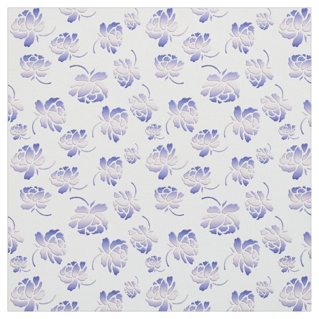 Tissu rétro motif floral (Échantillon)