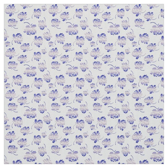Tissu rétro motif floral (Échantillon)