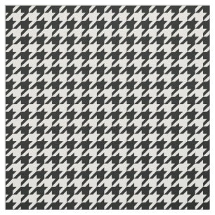 TISSU RÉTRO MOTIF NOIR ET BLANC CLASSIQUE DE