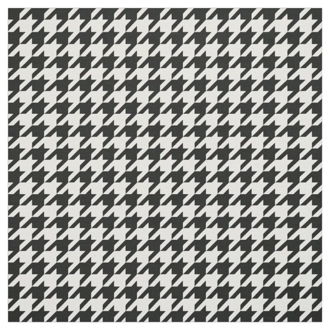 TISSU RÉTRO MOTIF NOIR ET BLANC CLASSIQUE DE (Échantillon)