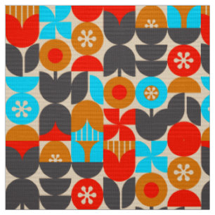 Tissu rétro nostalgique des années 60 les année