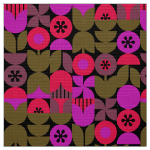 Tissu rétro nostalgique des années 60 les année