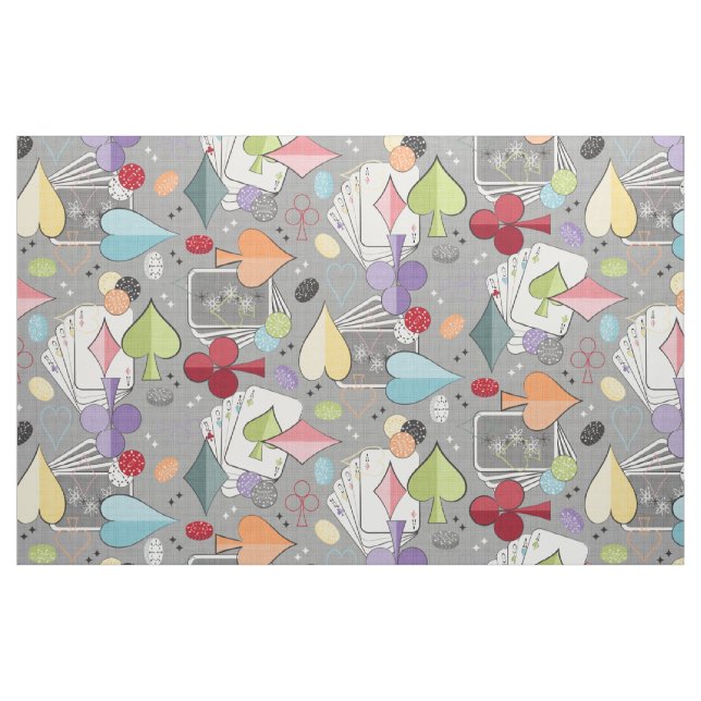 Tissu Retro Poker (Fat Quarter)