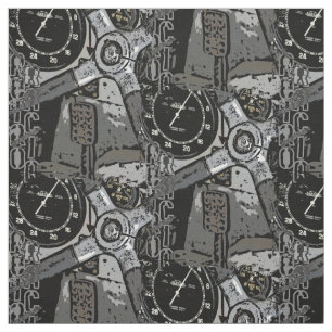 Tissu Retro Racing Oldtimer Détails Design graphique