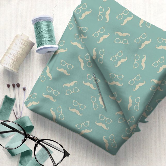 Tissu Rétro Spectacles et Moustache Modèle #6 ID1073 (Créateur téléchargé)