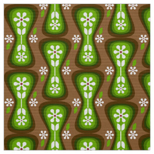 Tissu rétro style années 60 les années 70 yoni