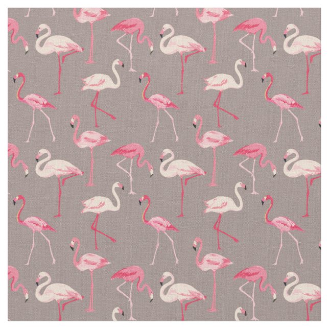 Tissu Rétros Flamants roses (Fermer)