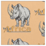 Tissu rhinoc&#233;ros ou rhino. Afrique sauvage