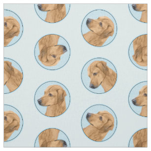 Tissu Rhodesian Ridgeback Peinture Red Wheaten Chien Art