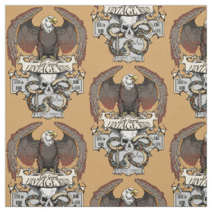 Tissu Ride To Live Live To Ride Biker design