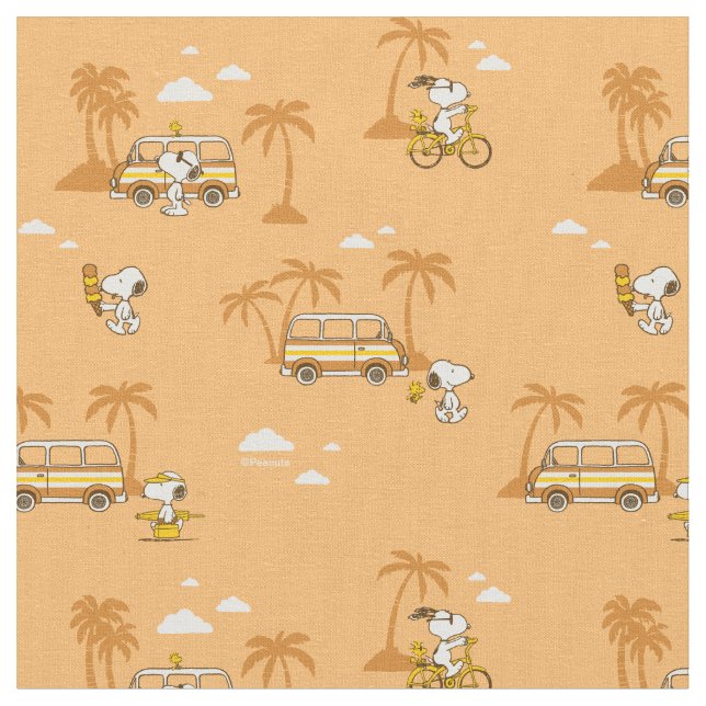 Tissu Road Trippin | Peanuts Snoopy Motif de plage (Fermer)