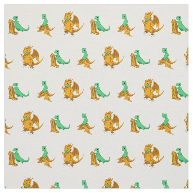 Tissu "Robe pour le succès" du lézard au dragon (Échantillon)