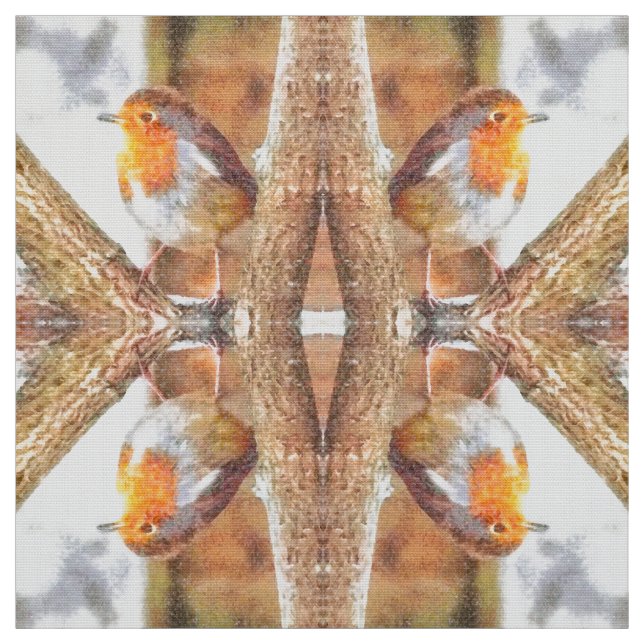 Tissu Robin Artistique Redsein Perché (Échantillon)