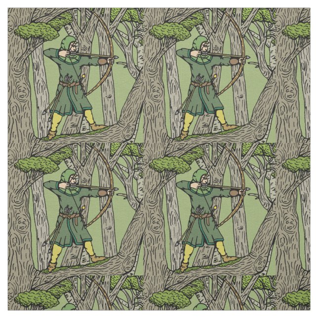 Tissu Robin des Bois (Échantillon)