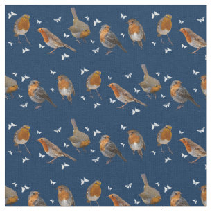 Tissu Robin Party Fabric (Navy)