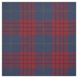 Tissu Robinson Tartan Navy Blue and Red Irish Plaid