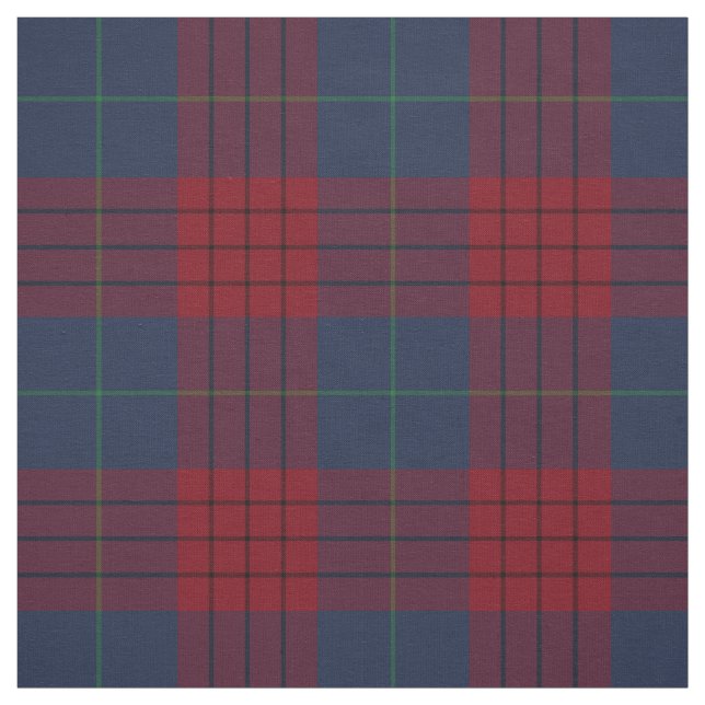 Tissu Robinson Tartan Navy Blue and Red Irish Plaid (Échantillon)