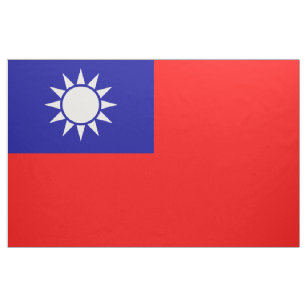 Tissu ROC Taïwan - drapeau taiwanais - 中華民國國旗 - 青天白日滿地紅
