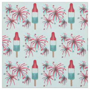 Tissu Rocket Pop Popsicle Feu d'artifice Juillet 4ème US
