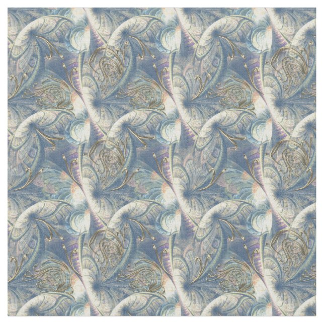 Tissu Rococo Rich Motif design avec Gold Relief (Fermer)