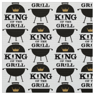 Tissu Roi Du Grill, Couronne D'Or Noir