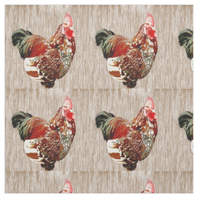 Tissu Rooster Coloré L'Extrovert, (Échantillon)