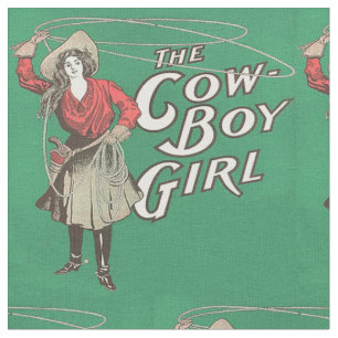 Tissu Roping de cowboy occidental vintage de