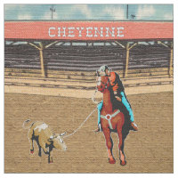 Tissu Roping d'équipe de boeuf de cowboy de rodéo
