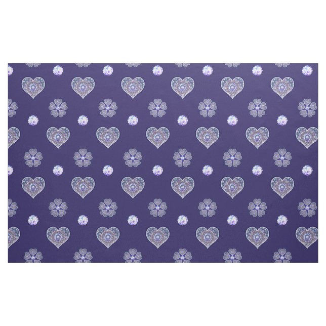 Tissu Rosace bleue (Fat Quarter)