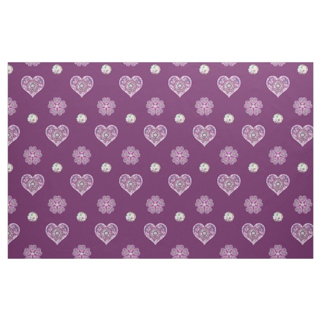 Tissu Rosace rouge cardinale (Fat Quarter)