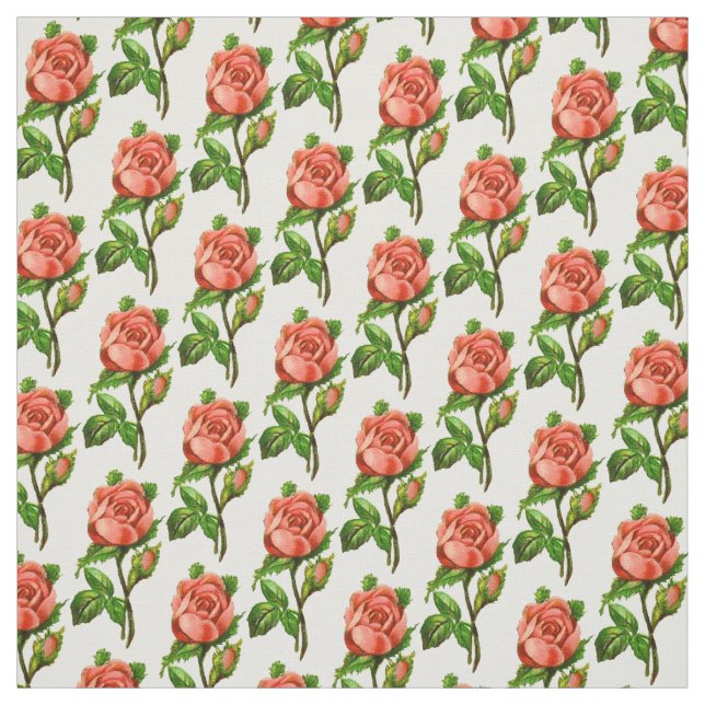 Tissu Rose anglais rose victorien (Échantillon)