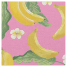 Tissu rose banane