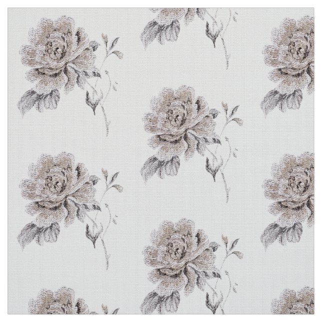 Tissu Rose beige (Échantillon)