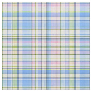 Tissu Rose Bleu Jaune Whu Preppy Madras Style Plaid Sz6