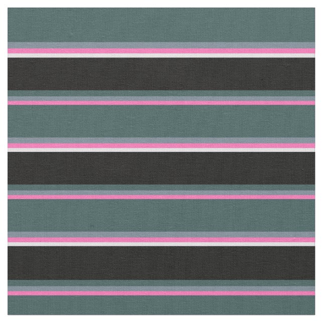Tissu Rose chaud, Gris, Gris d'ardoise foncée, Noir & La (Fermer)
