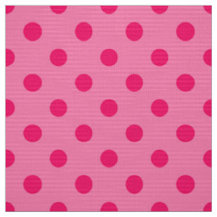 Tissu Rose Chaud Sur Pois Rose Design Motif