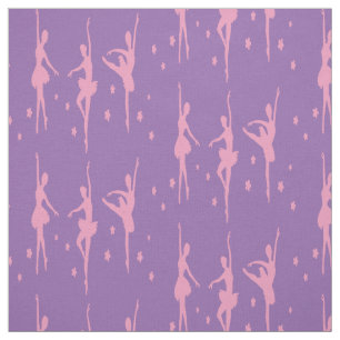 Tissu rose de ballerines